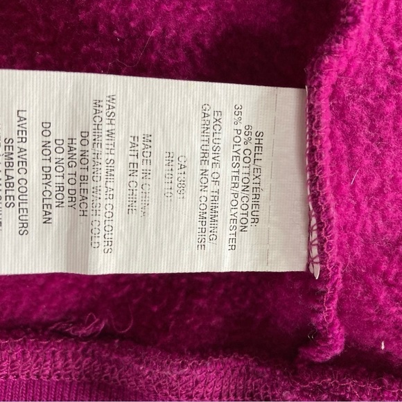 Running Room Fit Wear fuscia pink/purple thick cotton hoodie. Size S - Picture 8 of 10
